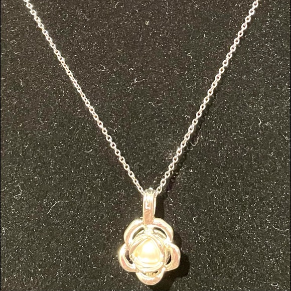 Jewelry - 925 Sterling Silver LUC Lucas Lameth Round Culture Pearl Pendant & 18” Necklace
